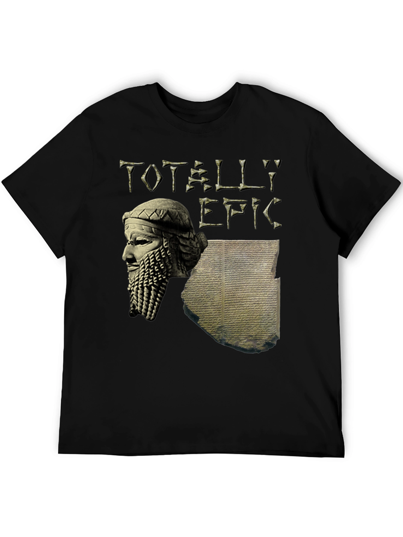 Totally Epic Gilgamesh T-Shirt - Black Cotton Tee