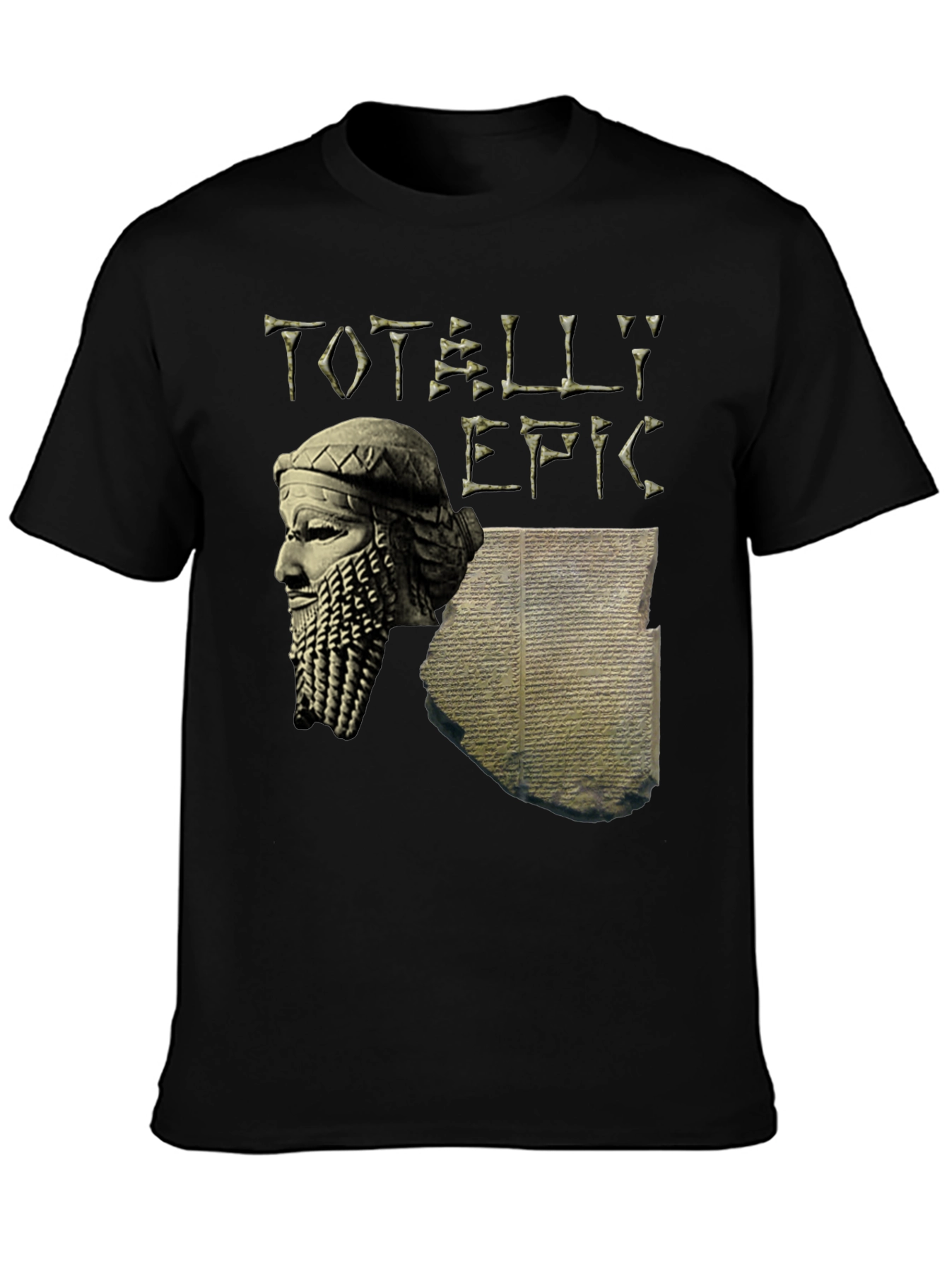 Totally Epic Gilgamesh T-Shirt - Black Cotton Tee