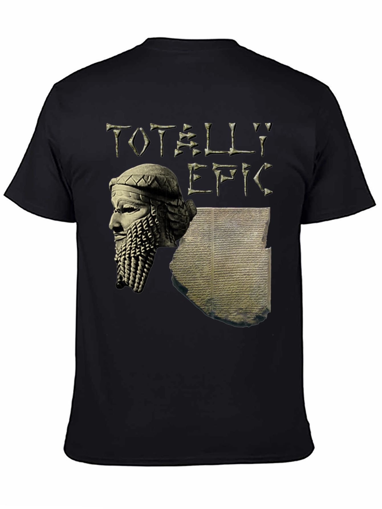 Totally Epic Gilgamesh T-Shirt - Black Cotton Tee