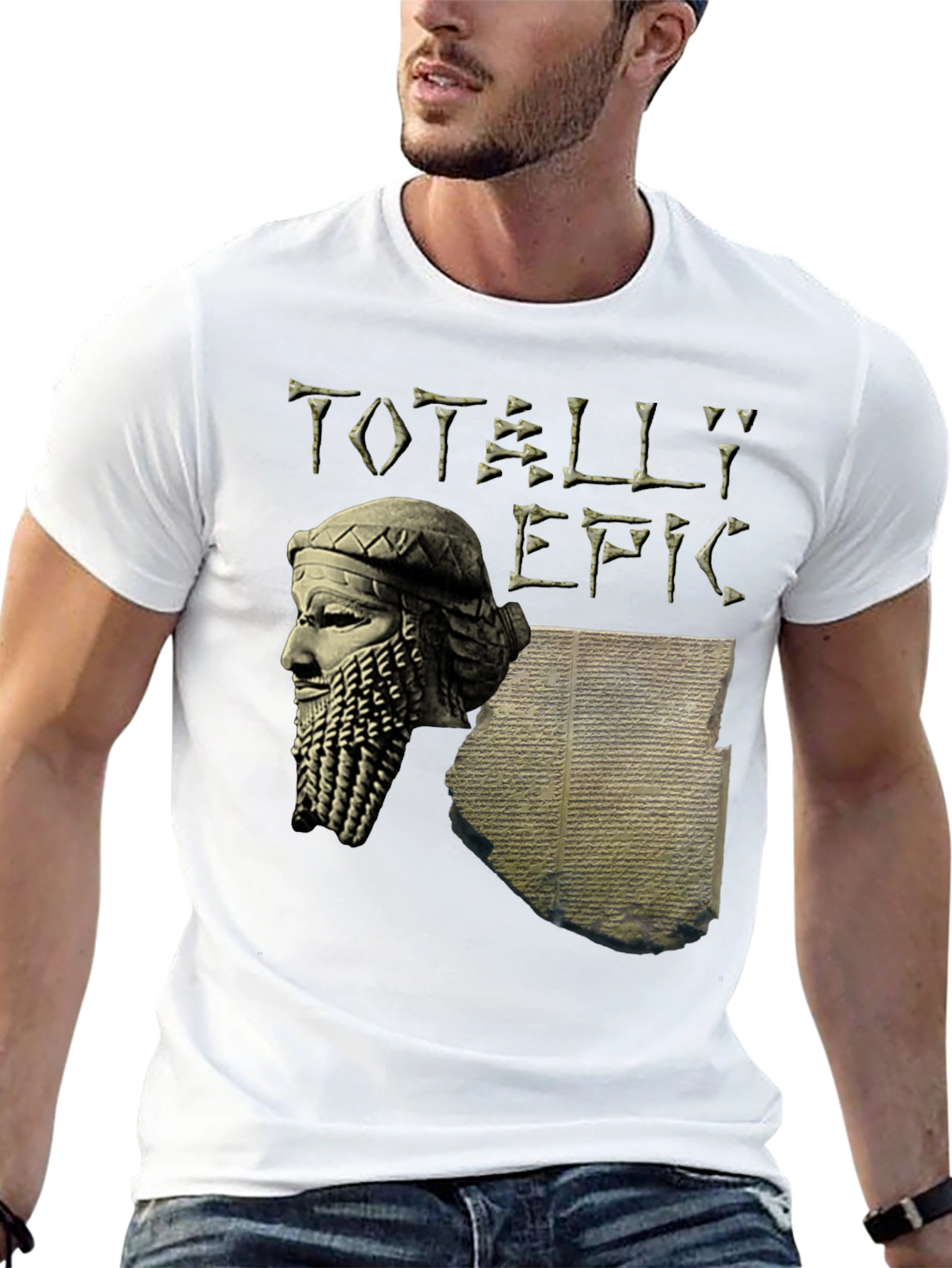 Totally Epic Gilgamesh T-Shirt - Black Cotton Tee