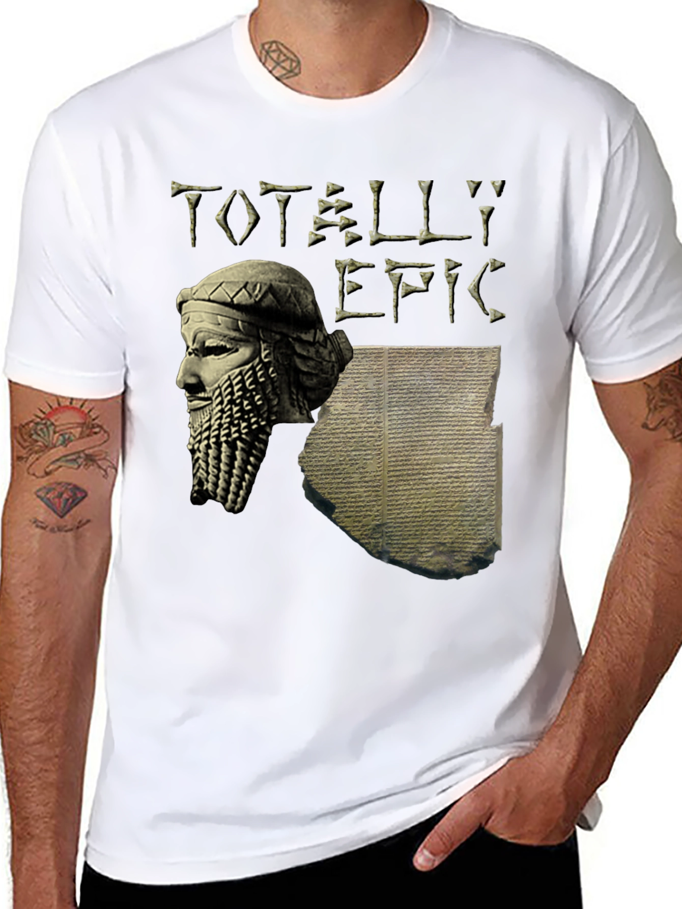 Totally Epic Gilgamesh T-Shirt - Black Cotton Tee