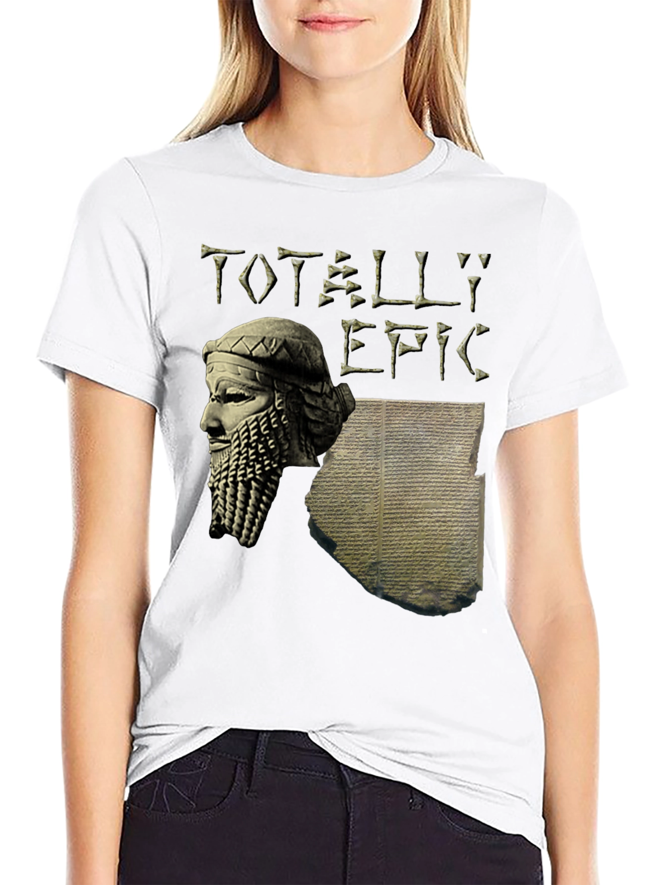 Totally Epic Gilgamesh T-Shirt - Black Cotton Tee