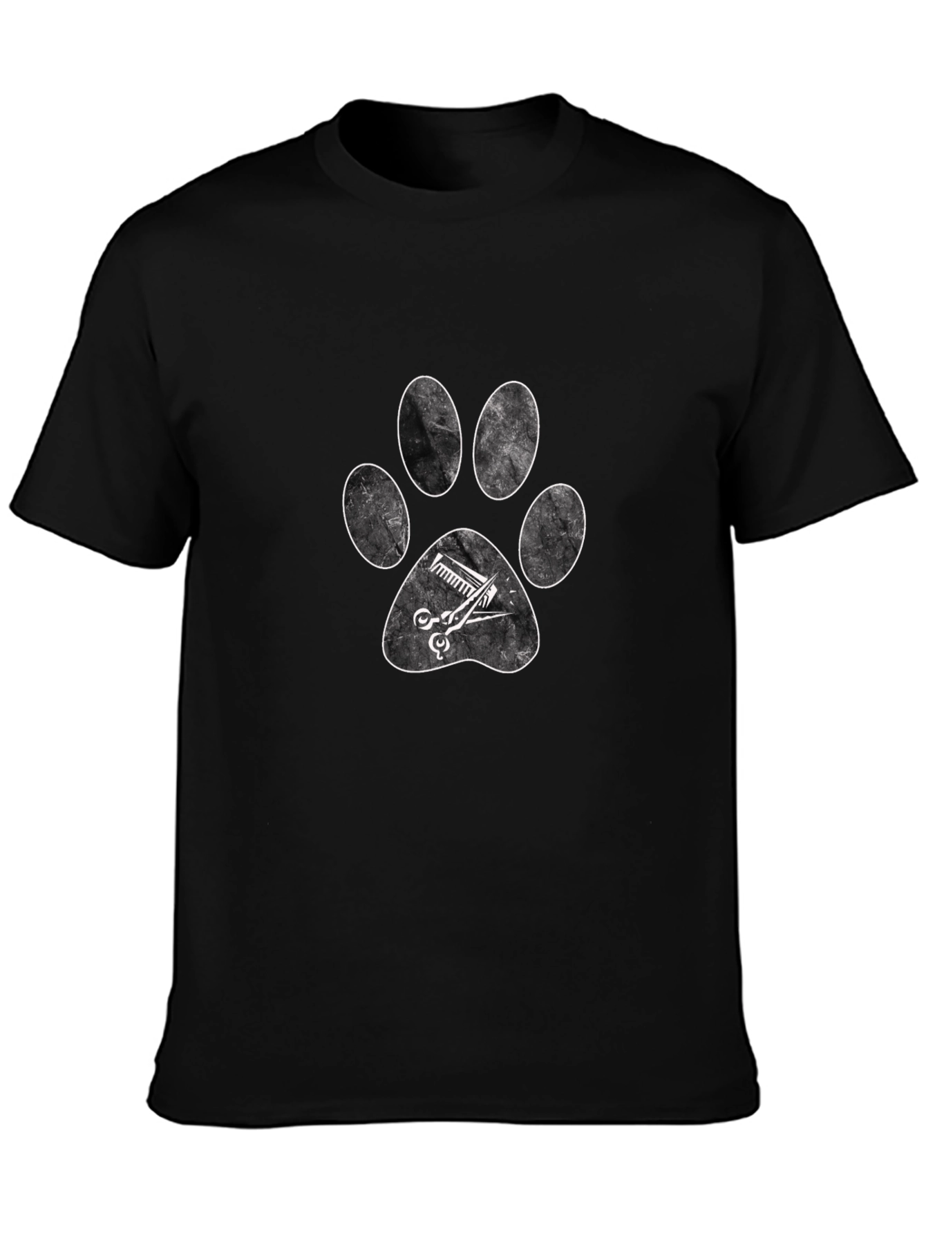 Pet Groomer Paw Print T-Shirt