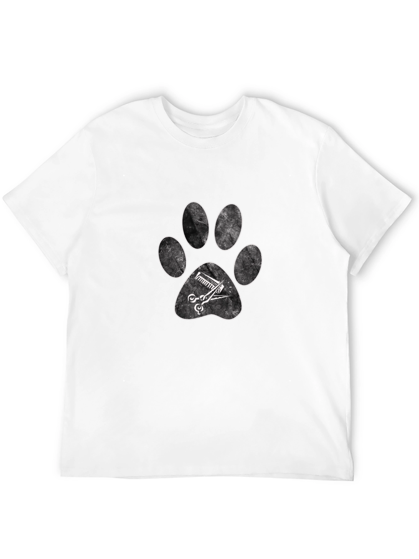 Pet Groomer Paw Print T-Shirt