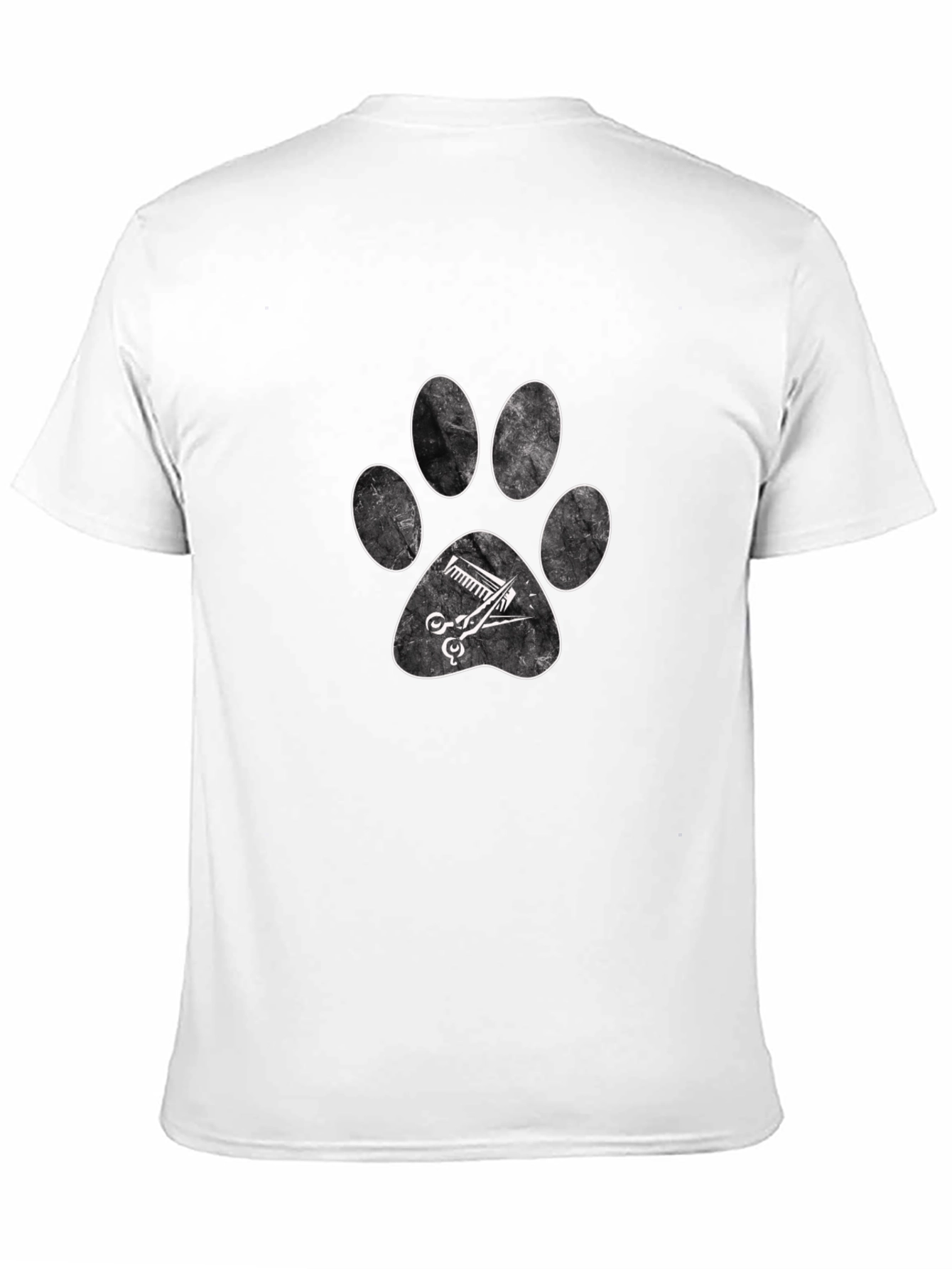 Pet Groomer Paw Print T-Shirt
