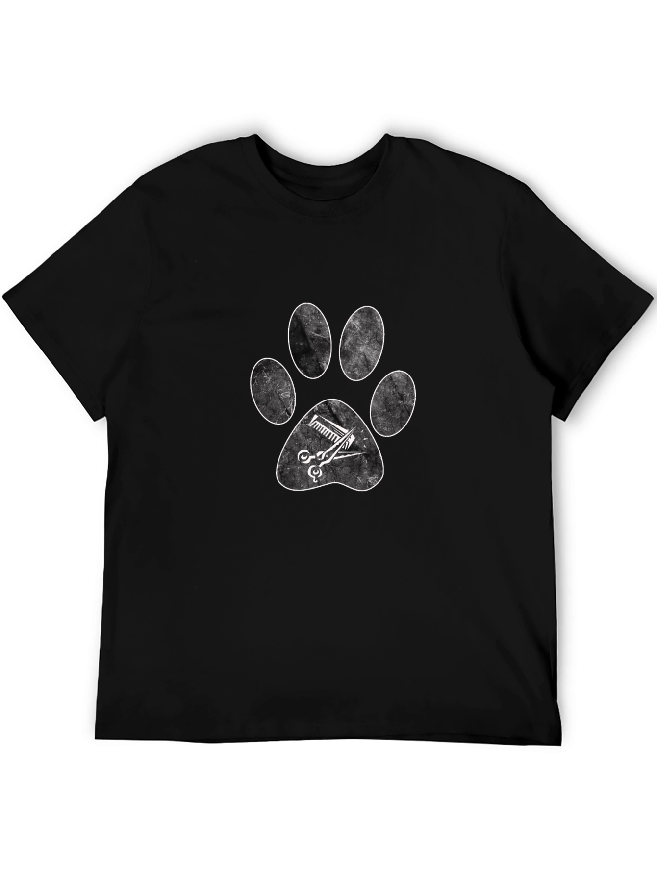Pet Groomer Paw Print T-Shirt