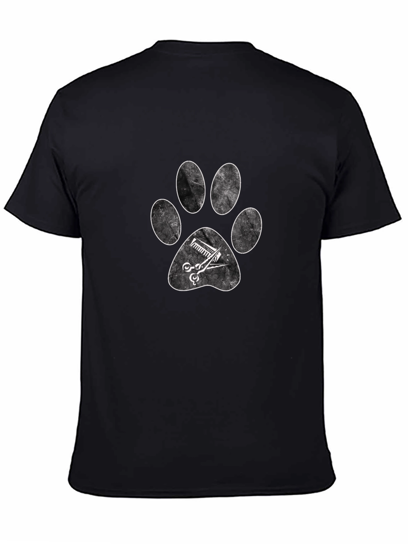 Pet Groomer Paw Print T-Shirt