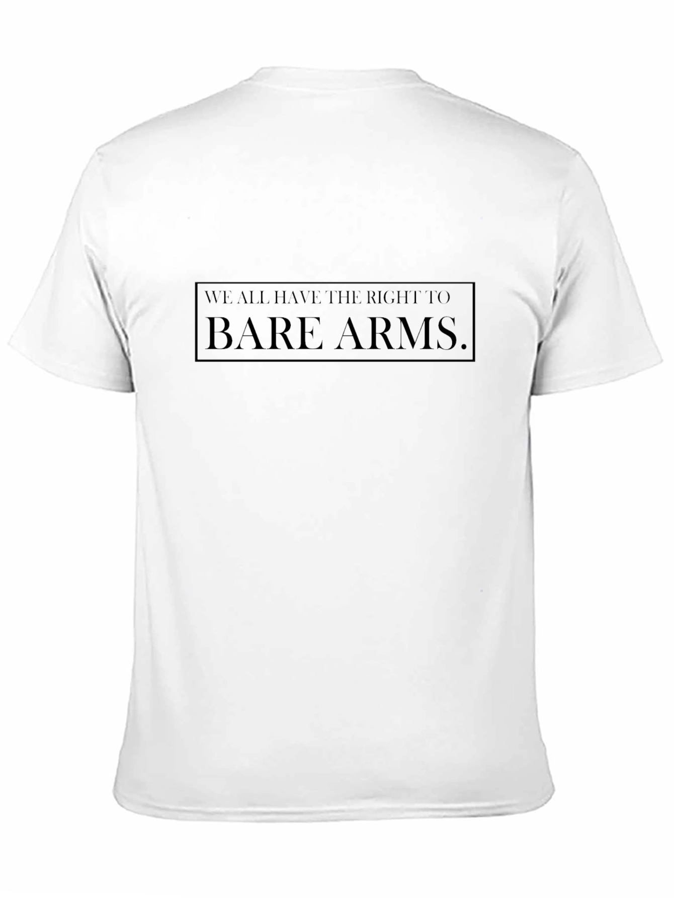 Bare Arms Statement T-Shirt - Black