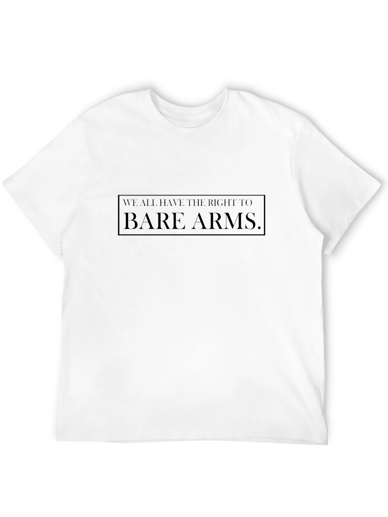 Bare Arms Statement T-Shirt - Black
