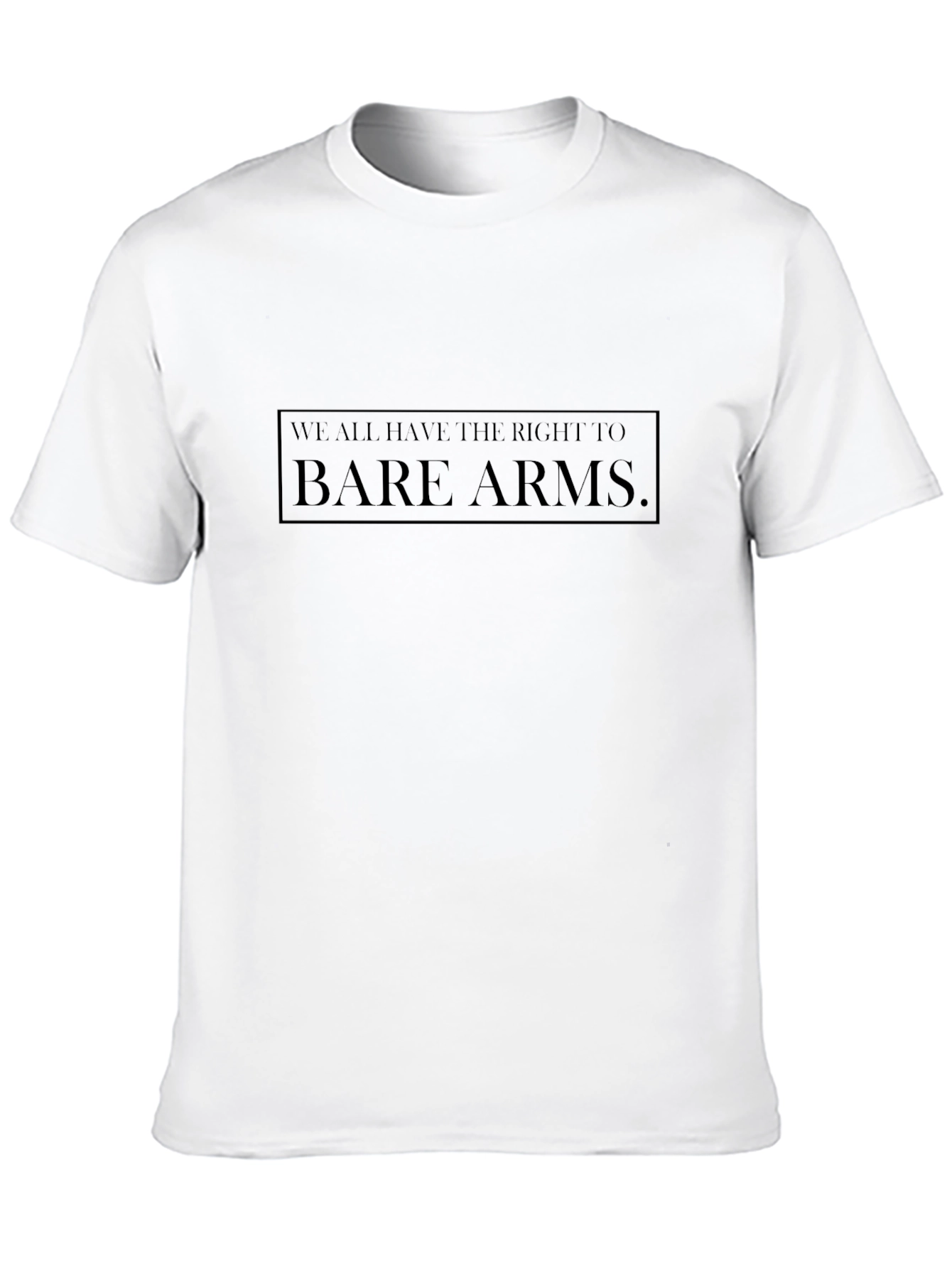 Bare Arms Statement T-Shirt - Black