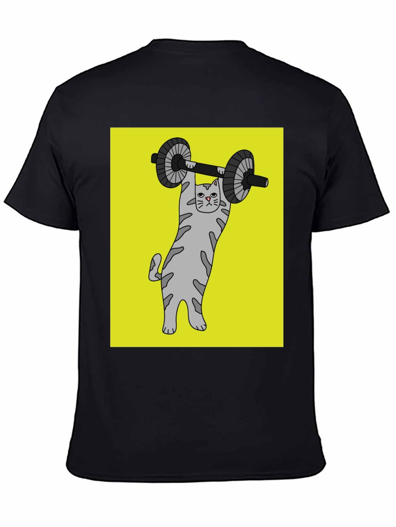 Cat Lifting Weights Graphic Tee