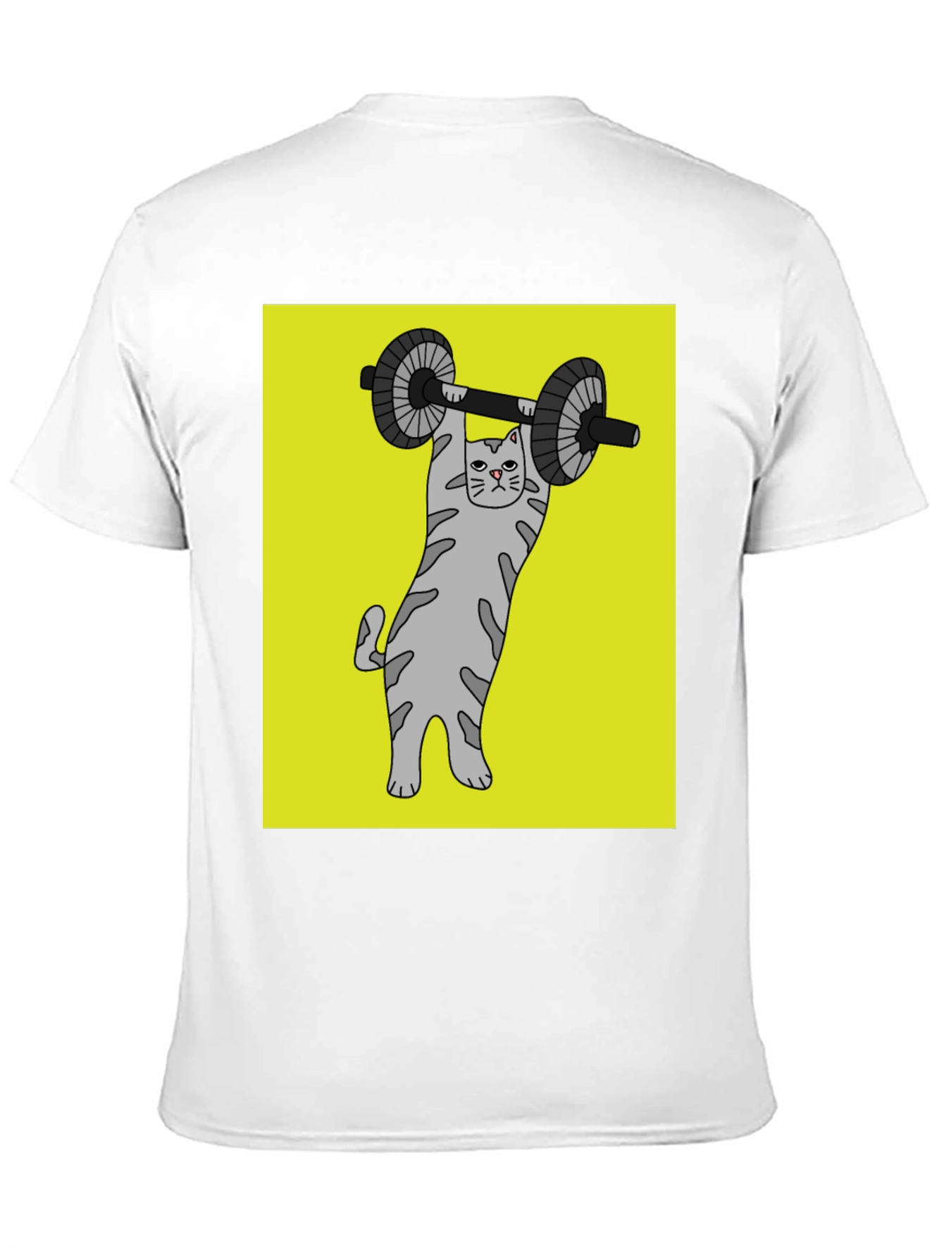 Cat Lifting Weights Graphic Tee