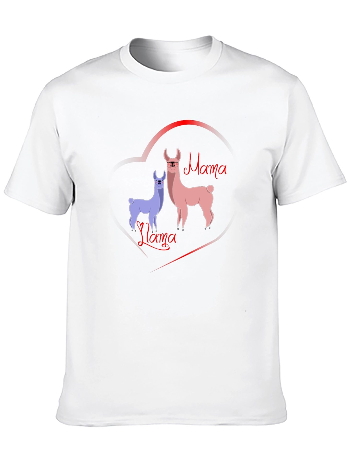 Mama Llama T-Shirt - Cute Cartoon Graphic Tee