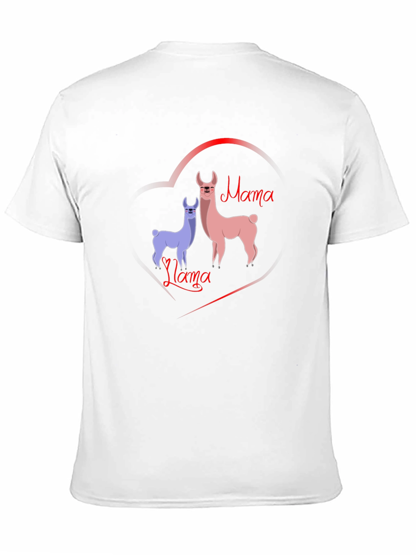 Mama Llama T-Shirt - Cute Cartoon Graphic Tee