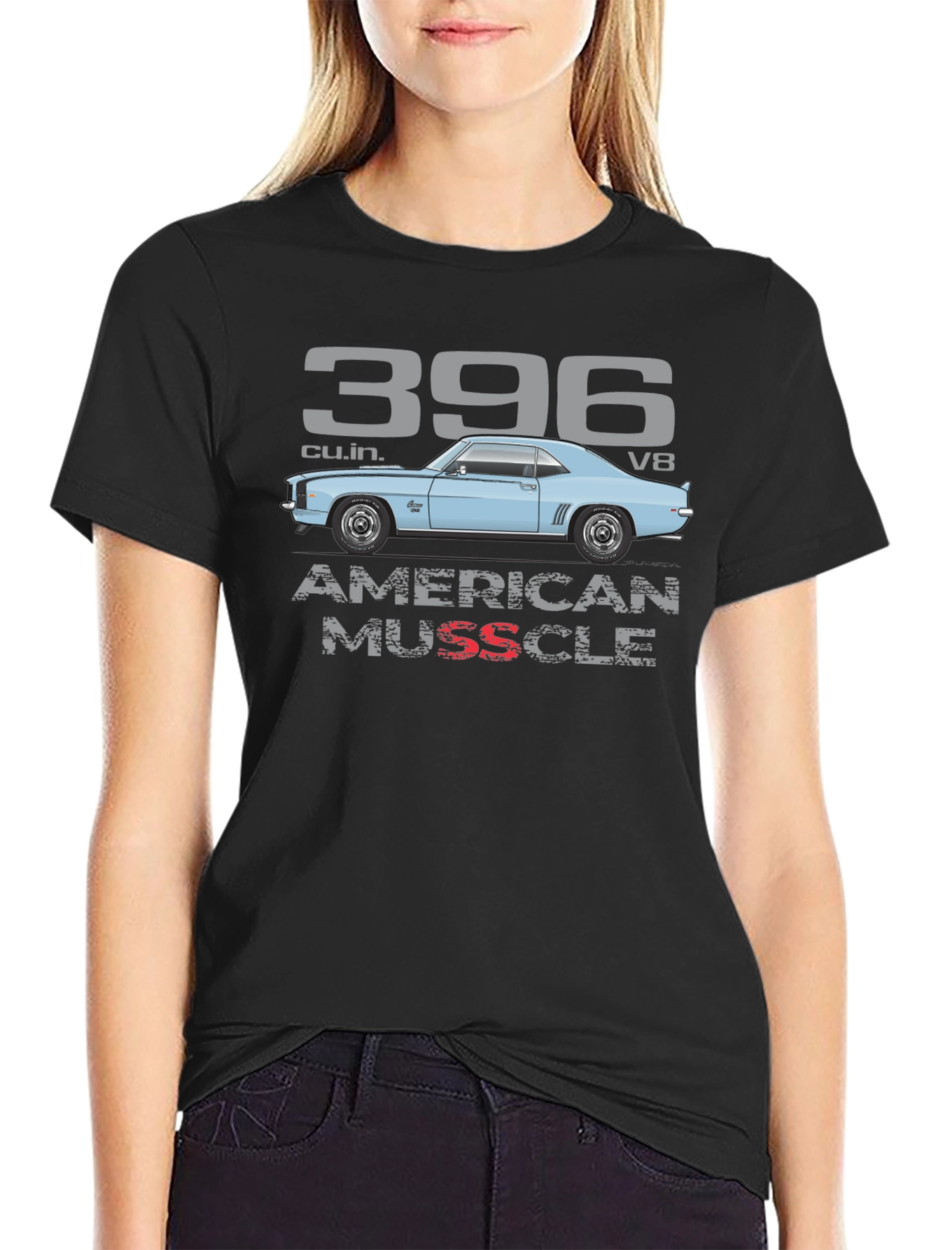 American Muscle Car T-Shirt - 396 V8