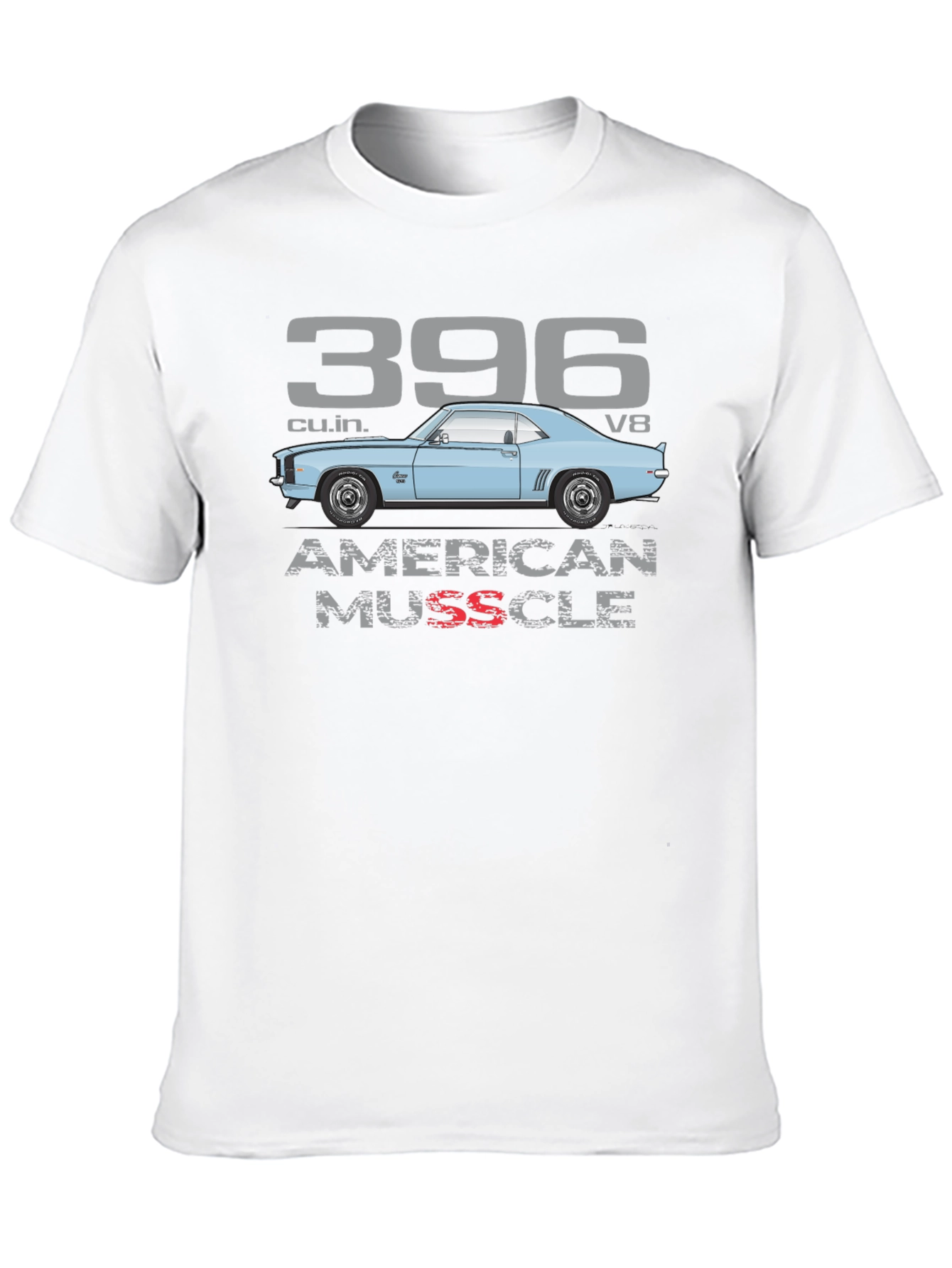 American Muscle Car T-Shirt - 396 V8