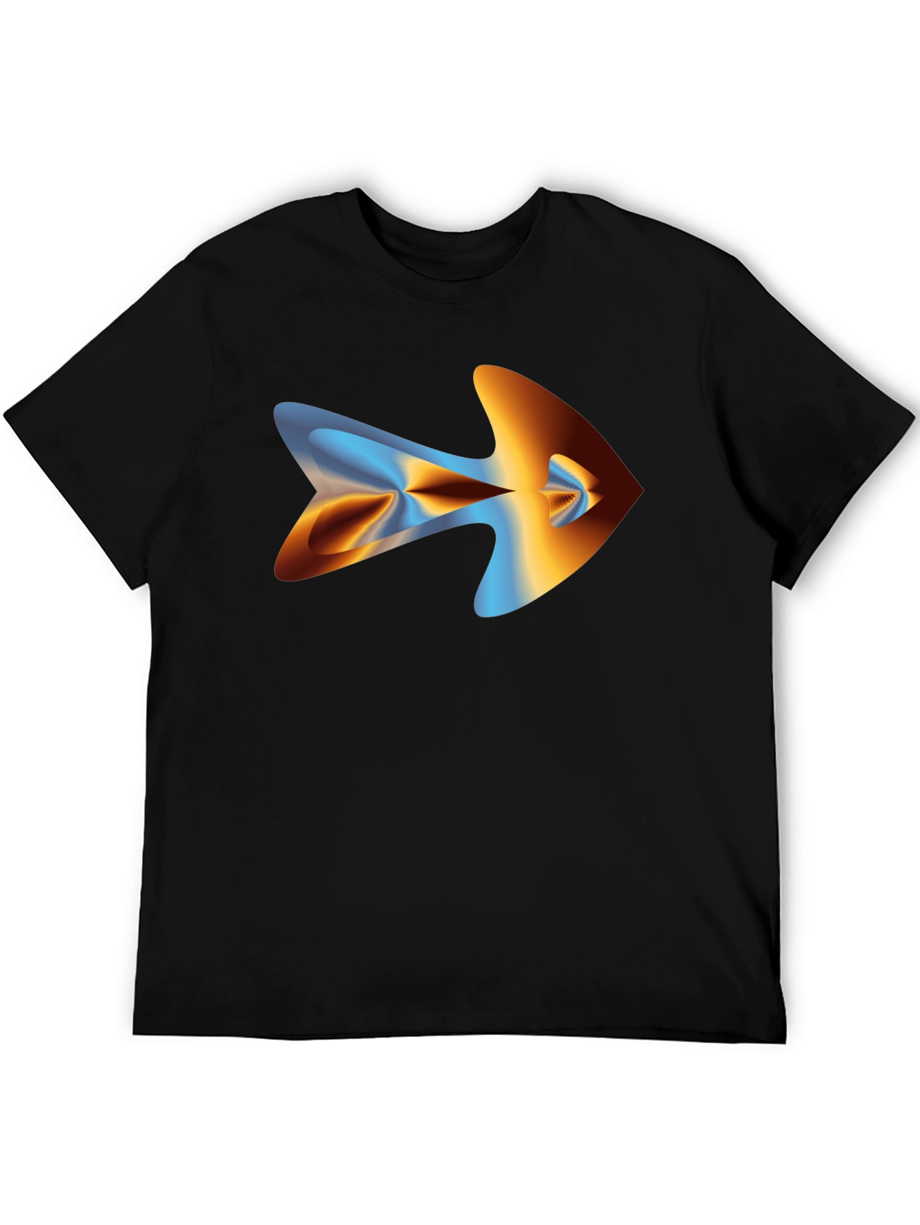 Abstract Arrow Graphic Tee - Mens Black T-Shirt