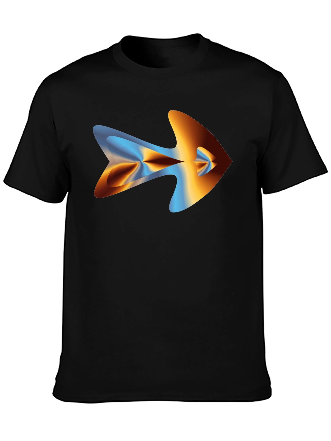 Abstract Arrow Graphic Tee - Mens Black T-Shirt