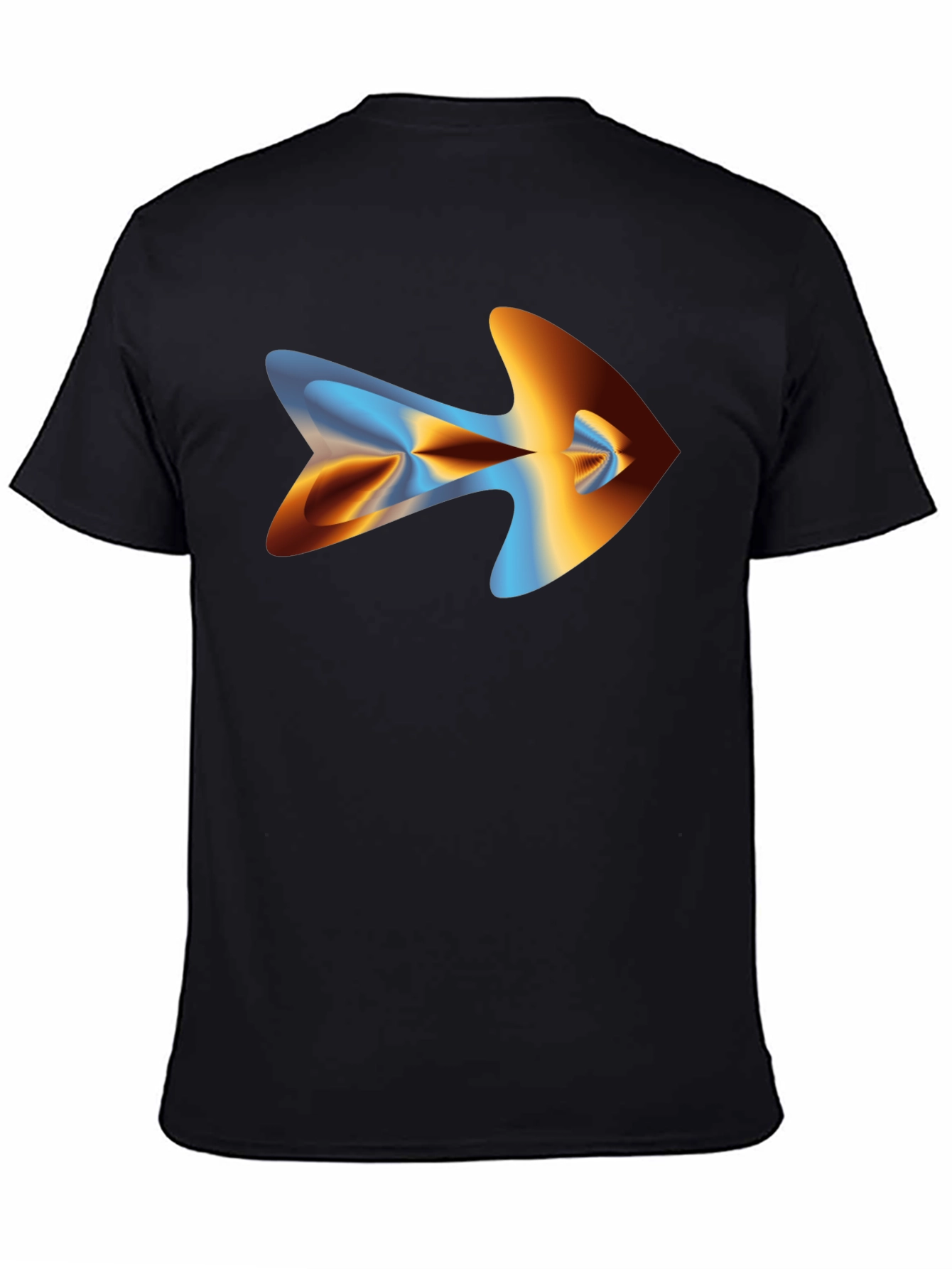 Abstract Arrow Graphic Tee - Mens Black T-Shirt