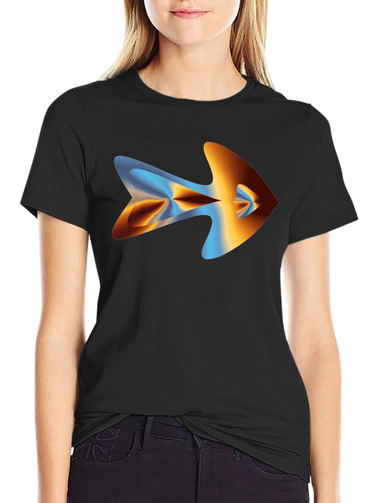 Abstract Arrow Graphic Tee - Mens Black T-Shirt