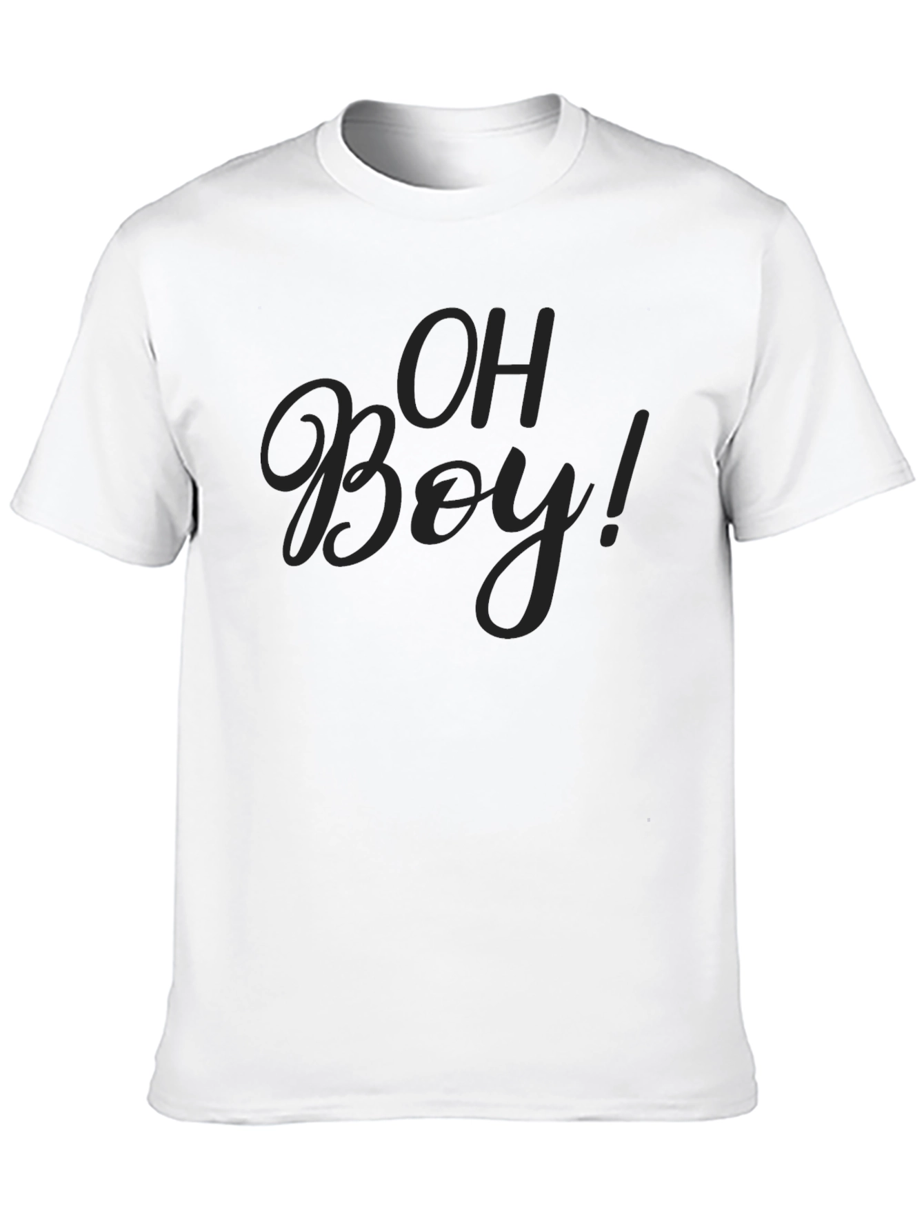 Oh Boy! Crew Neck T-Shirt - Soft Cotton Blend