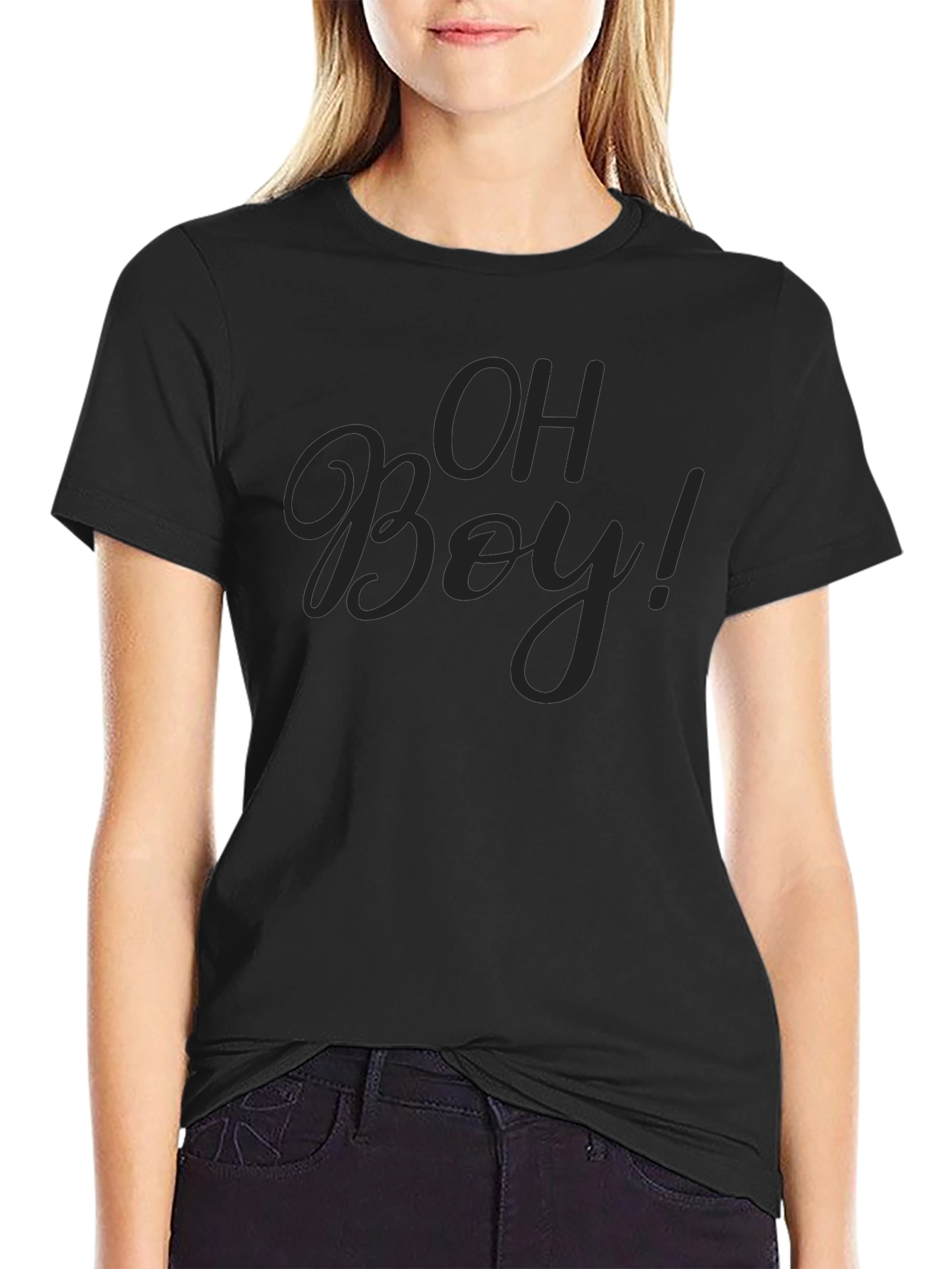 Oh Boy! Crew Neck T-Shirt - Soft Cotton Blend