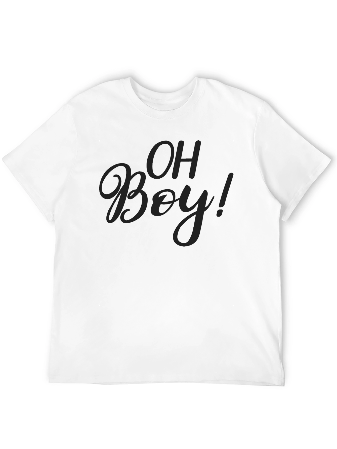 Oh Boy! Crew Neck T-Shirt - Soft Cotton Blend