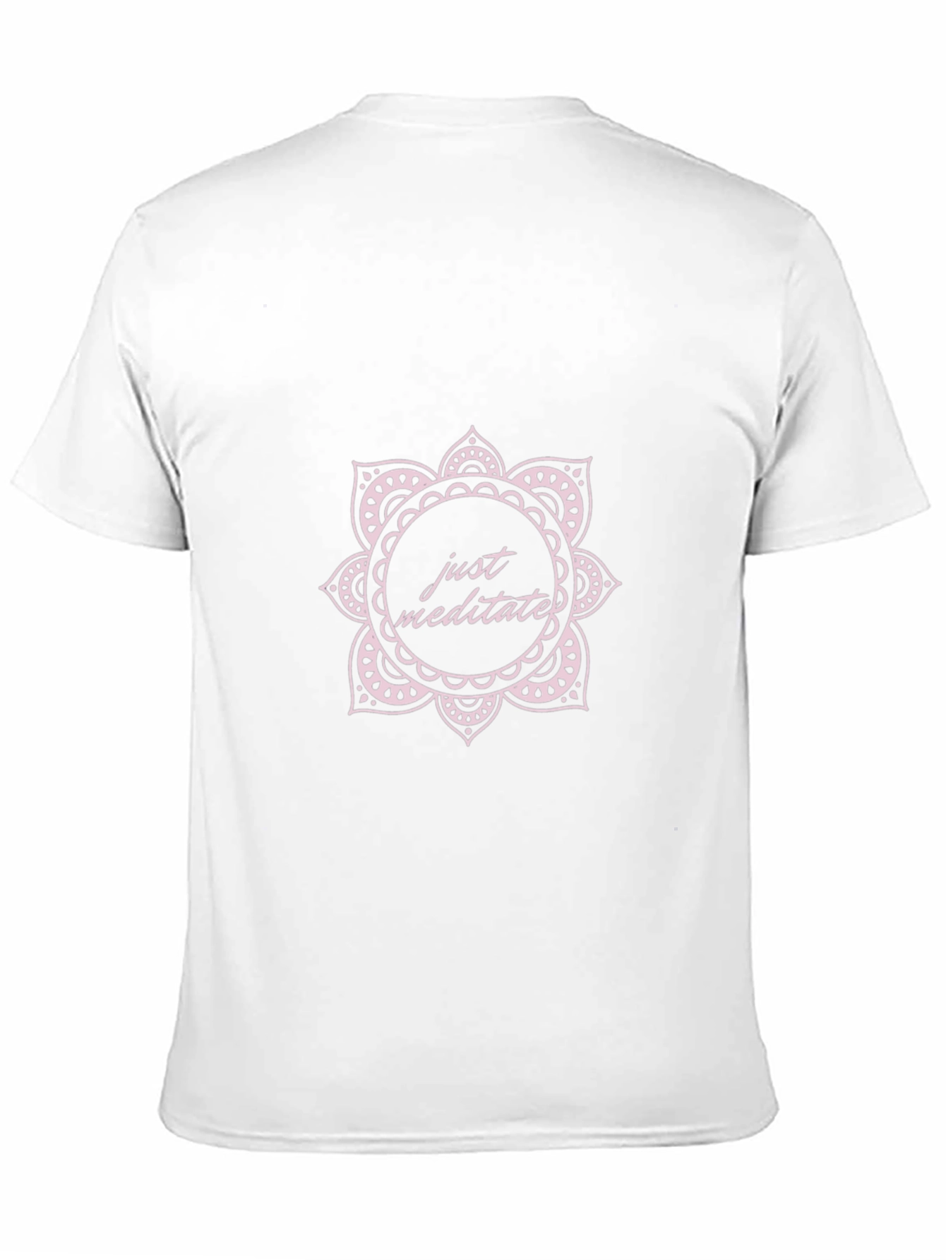 Just Meditate Graphic T-Shirt - Black Crew Neck Tee