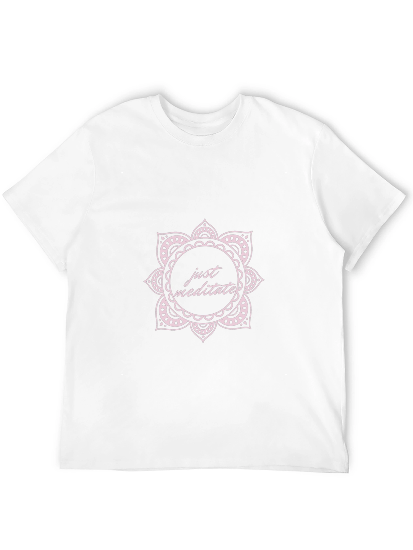 Just Meditate Graphic T-Shirt - Black Crew Neck Tee