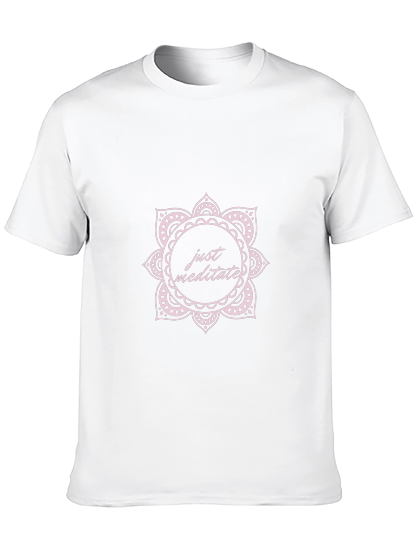 Just Meditate Graphic T-Shirt - Black Crew Neck Tee