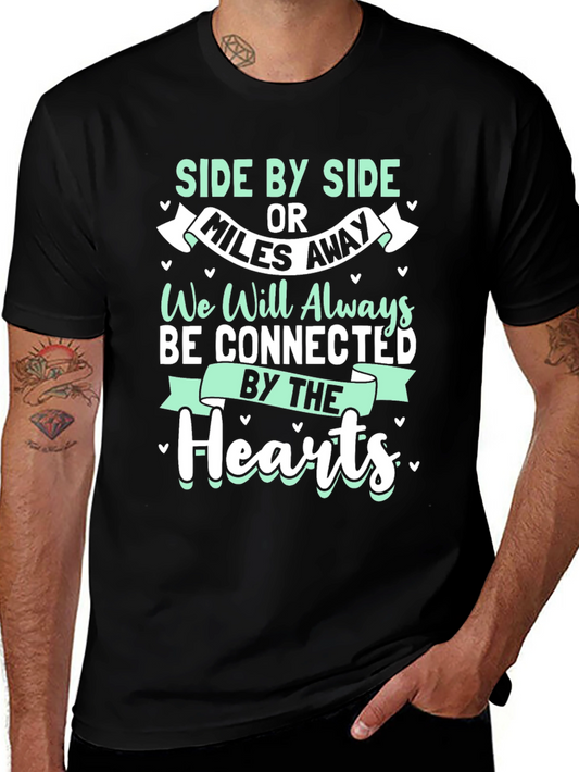 Connected Hearts T-Shirt - Long Distance Friendship Tee