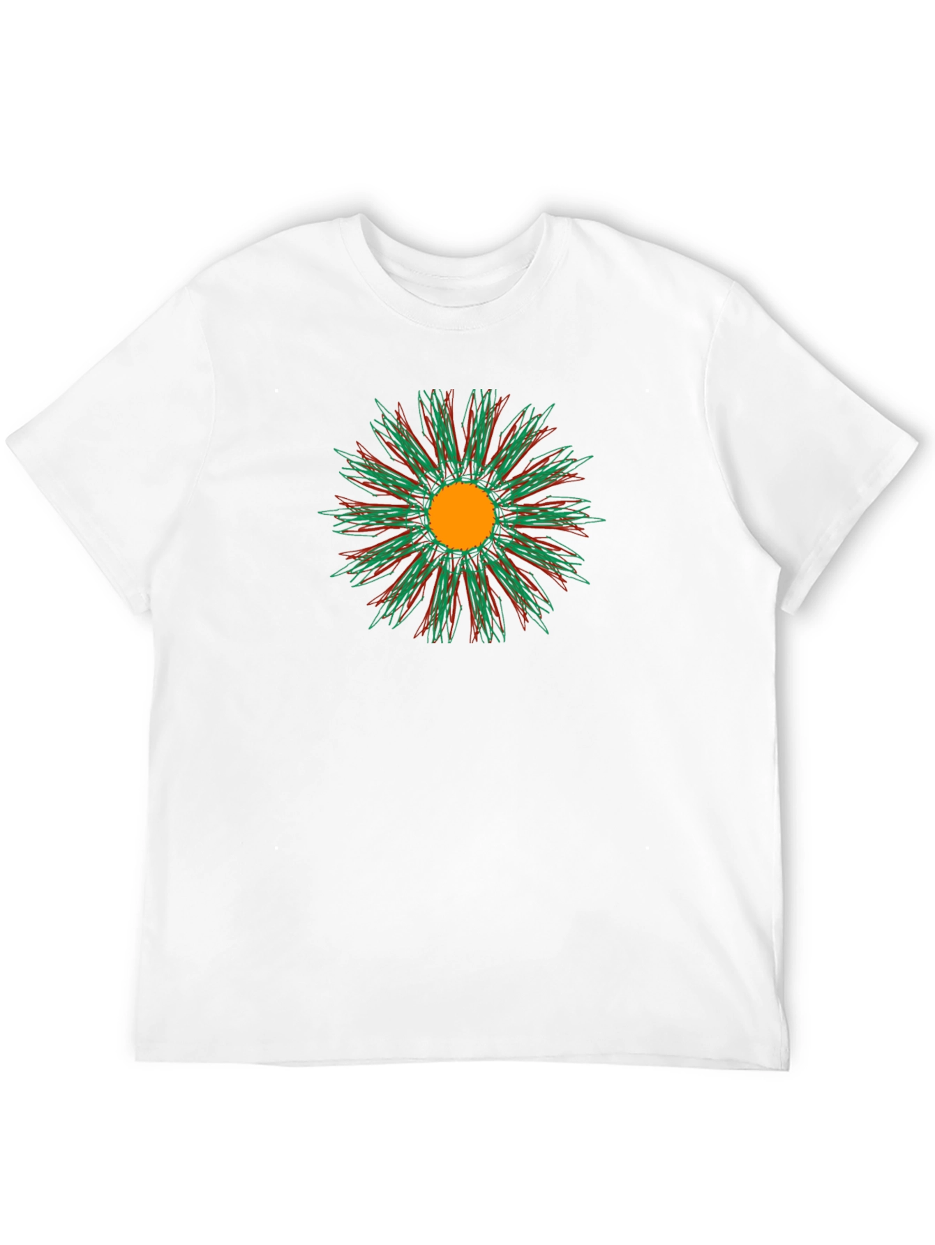 Abstract Floral Tee - Stylish Comfort