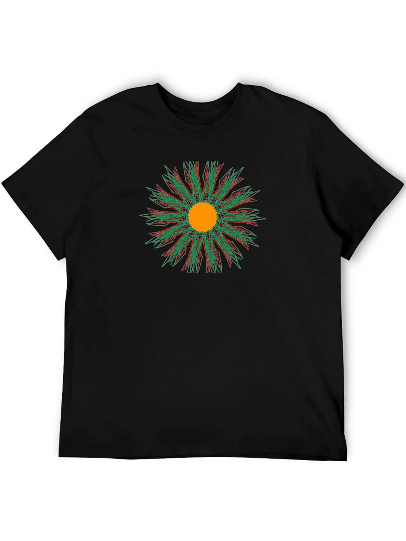 Abstract Floral Tee - Stylish Comfort