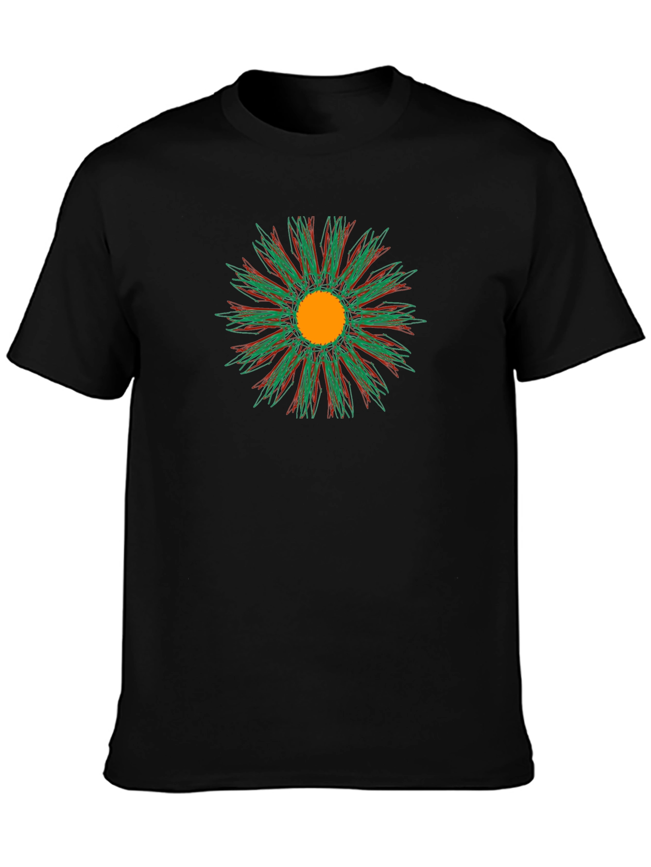 Abstract Floral Tee - Stylish Comfort