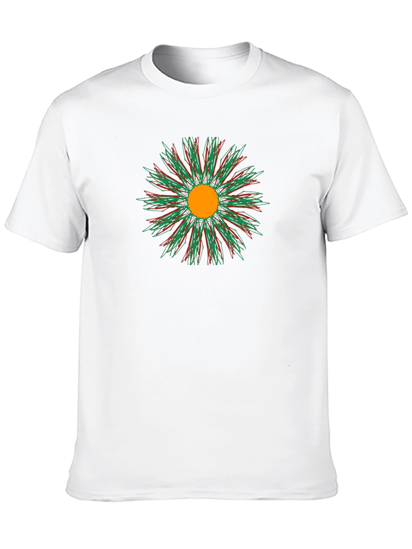 Abstract Floral Tee - Stylish Comfort