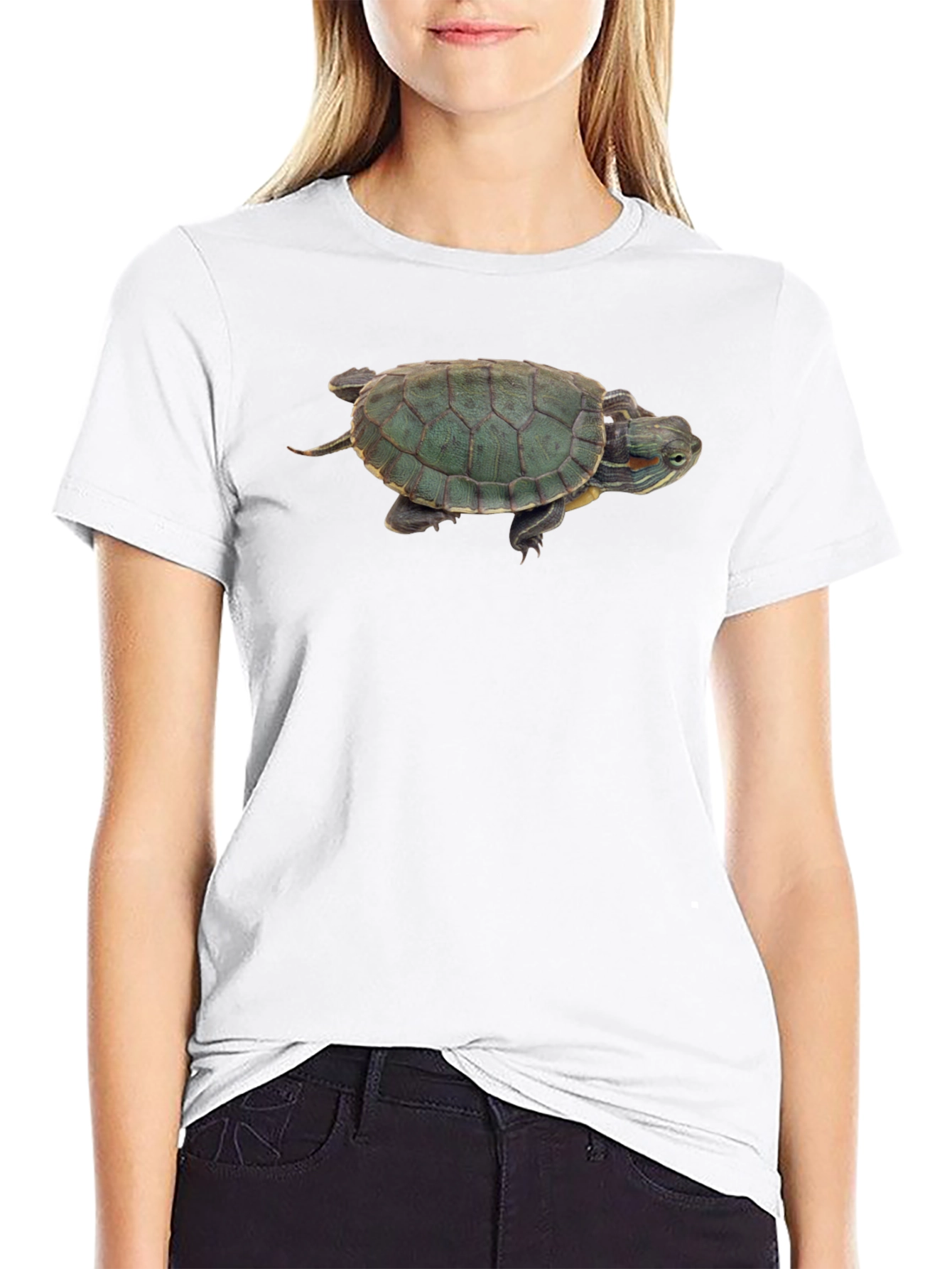 Turtle Graphic Black T-Shirt