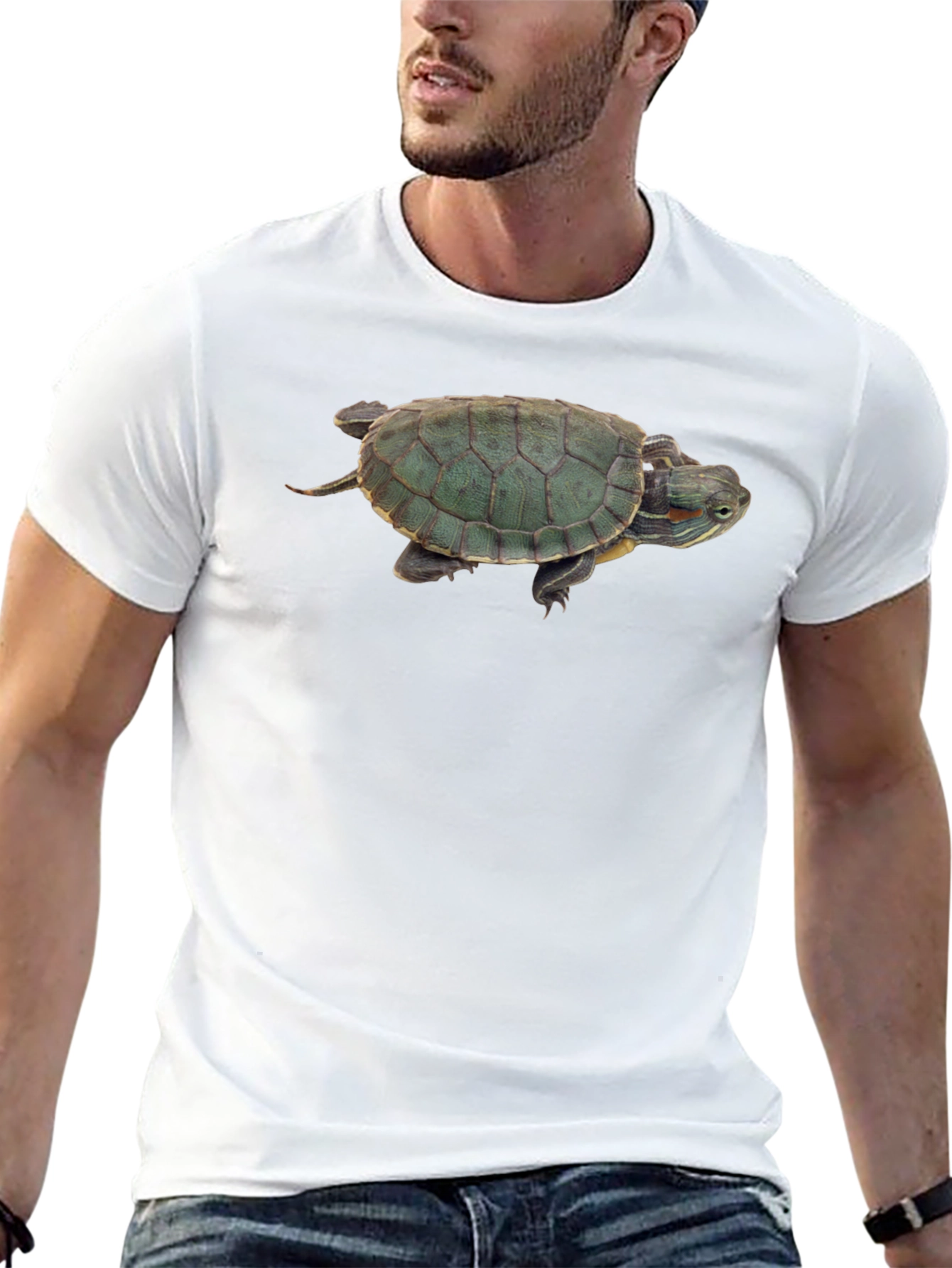 Turtle Graphic Black T-Shirt