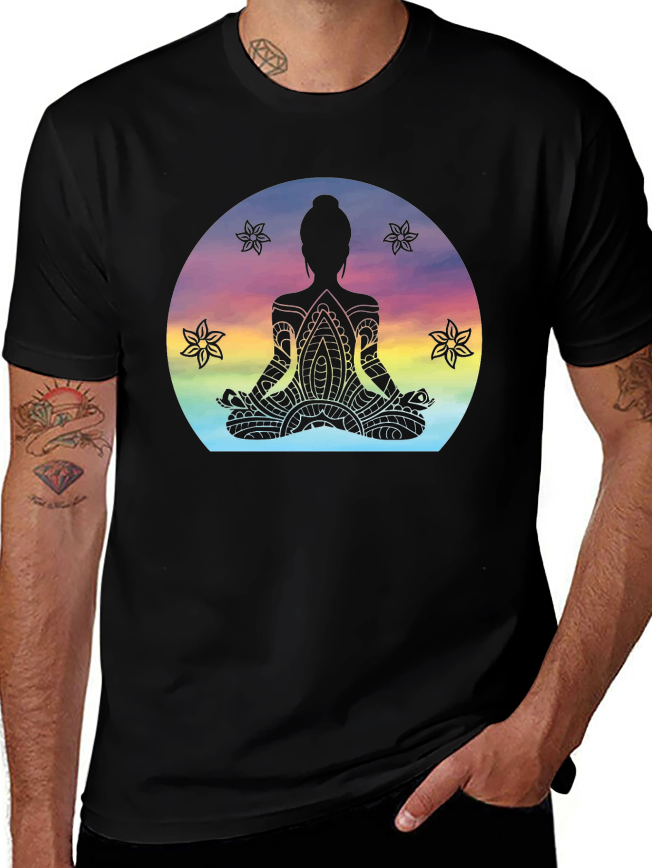 Zen Meditation T-Shirt - Spiritual Mandala Yoga Tee