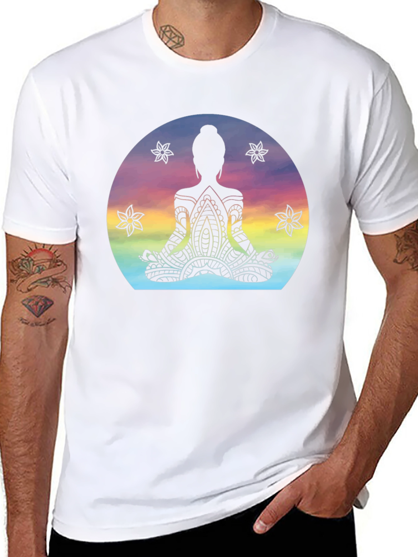 Zen Meditation T-Shirt - Spiritual Mandala Yoga Tee