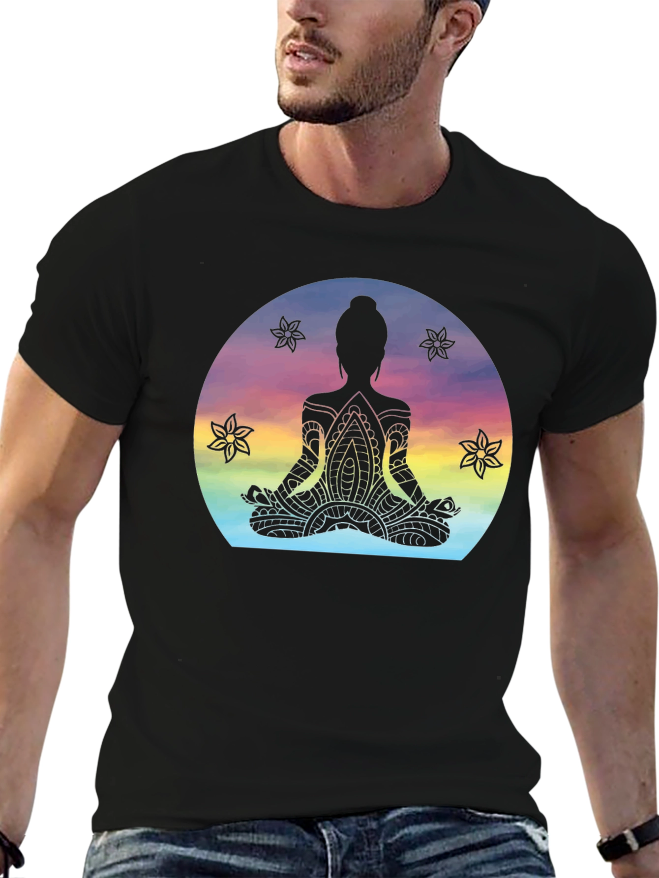 Zen Meditation T-Shirt - Spiritual Mandala Yoga Tee