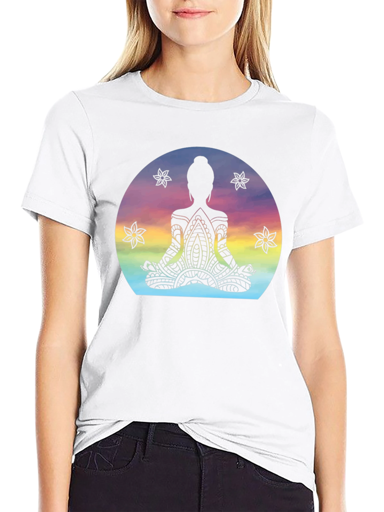 Zen Meditation T-Shirt - Spiritual Mandala Yoga Tee
