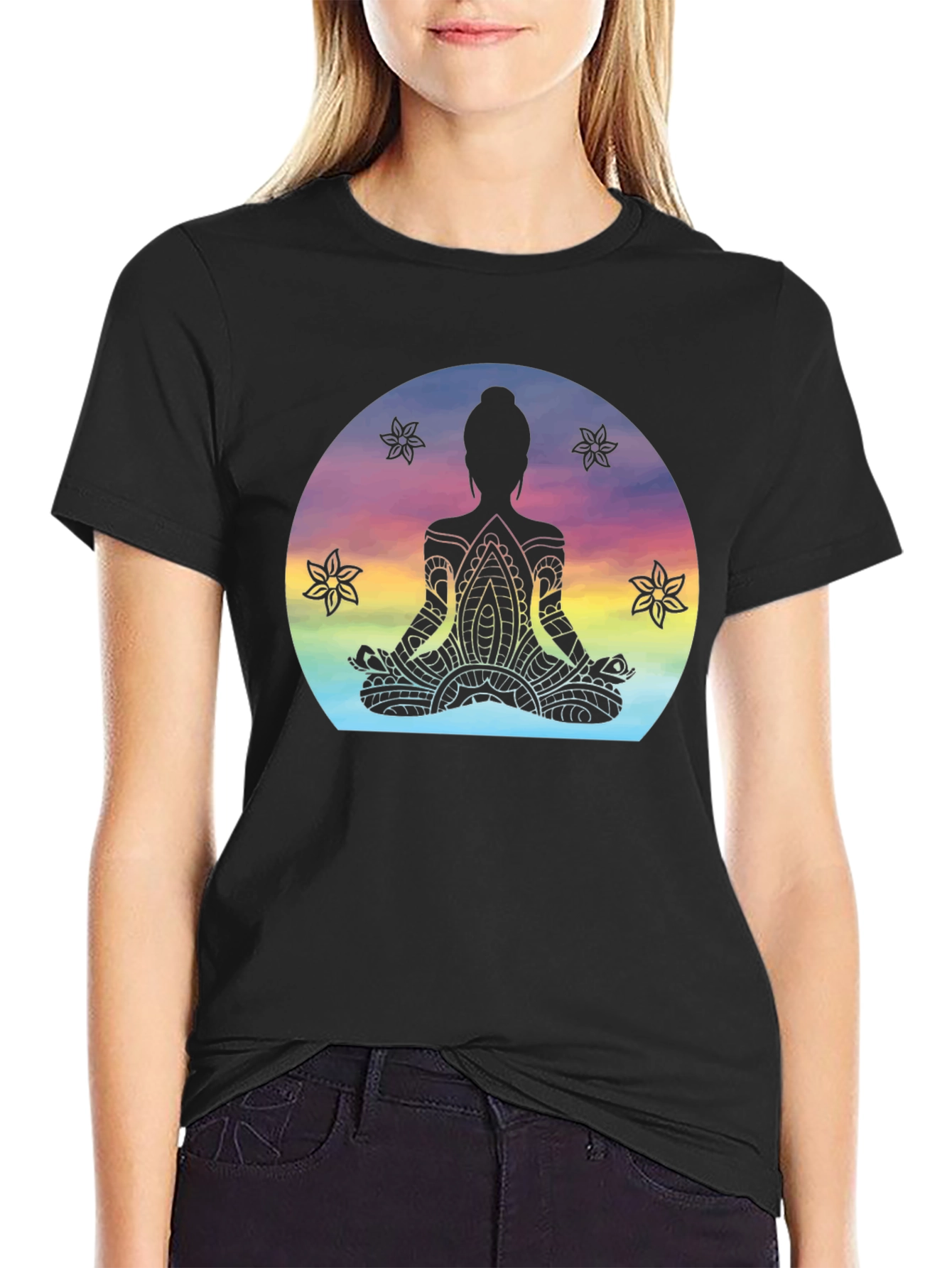 Zen Meditation T-Shirt - Spiritual Mandala Yoga Tee