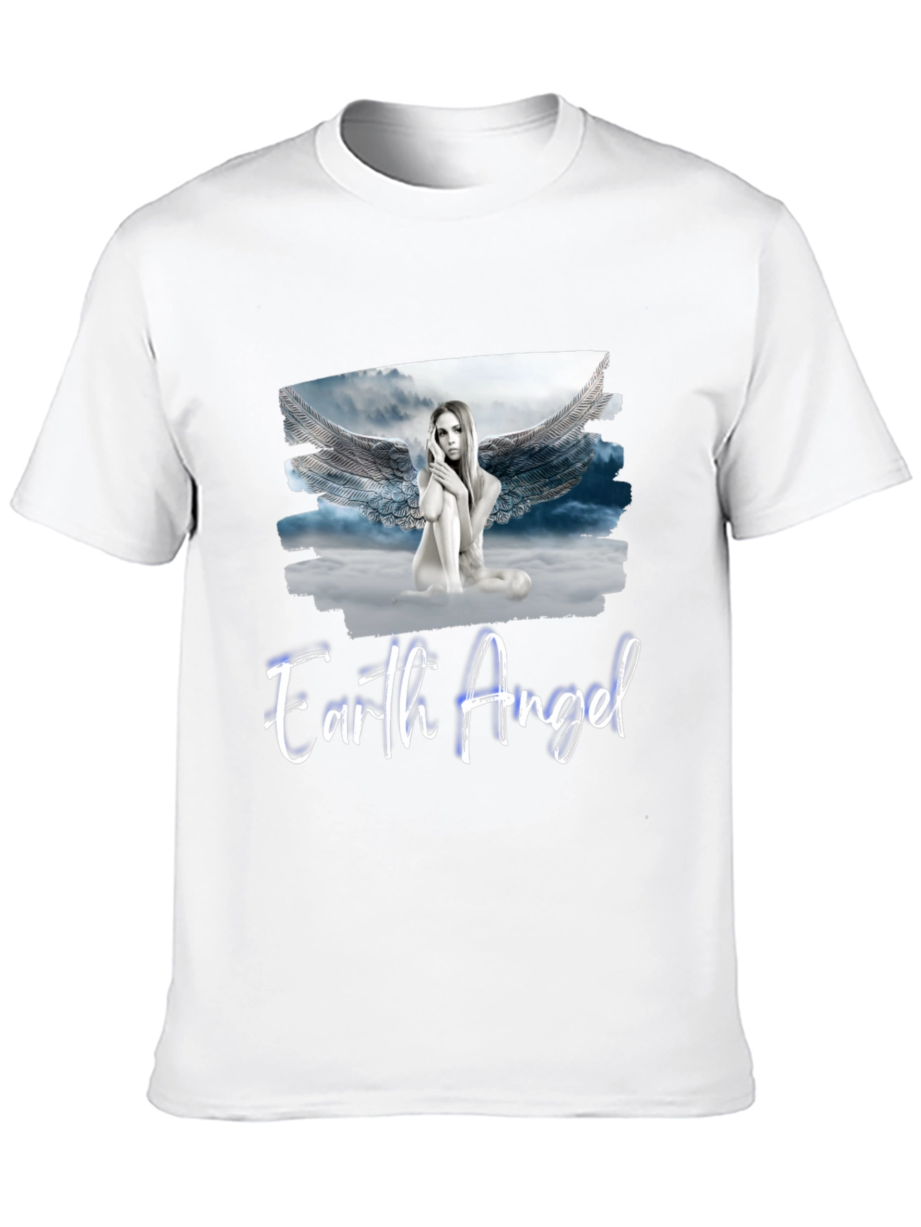 Earth Angel Graphic Tee - Stylish Black T-Shirt