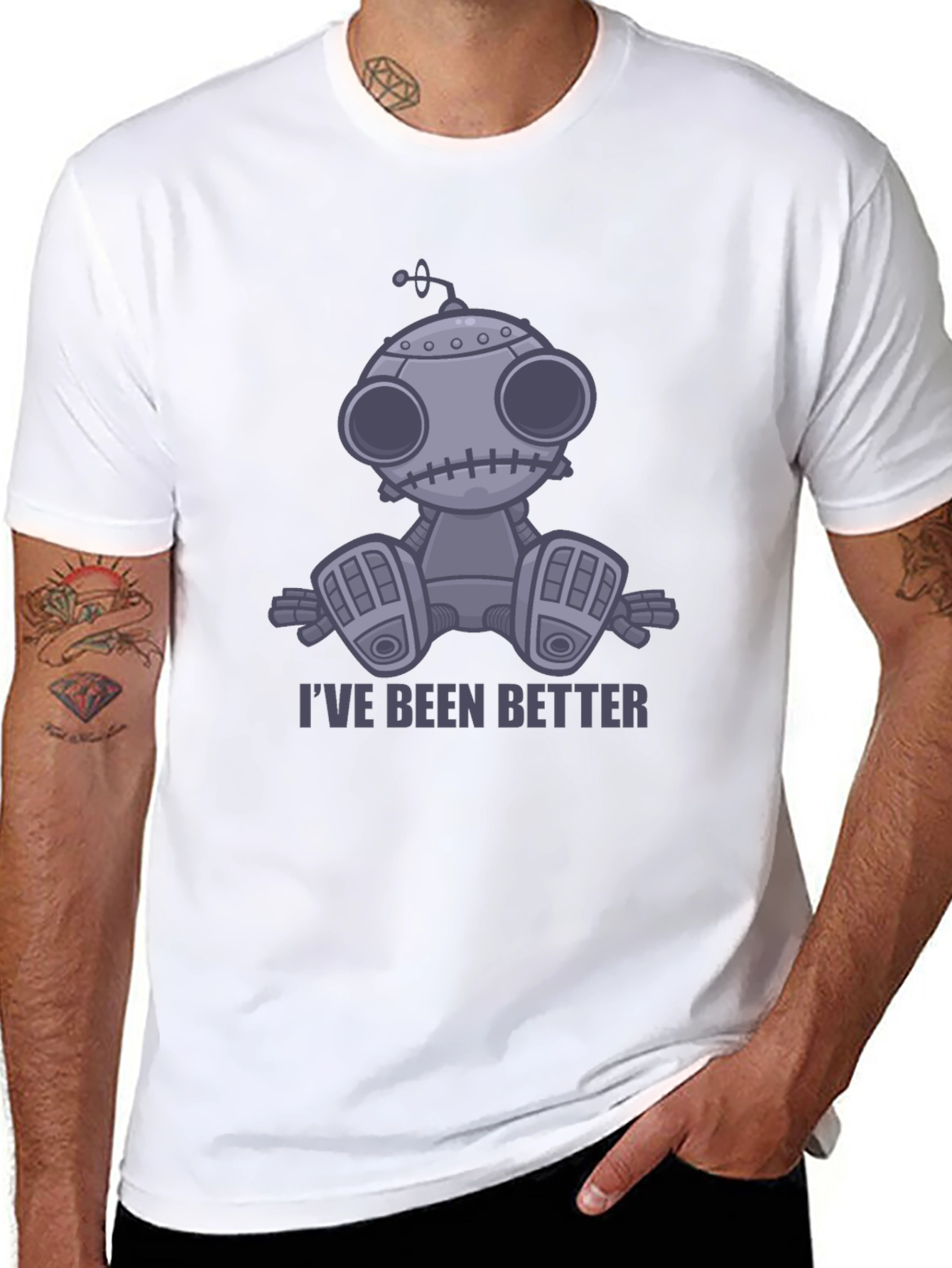Ive Been Better Robot T-Shirt - Unisex Graphic Tee