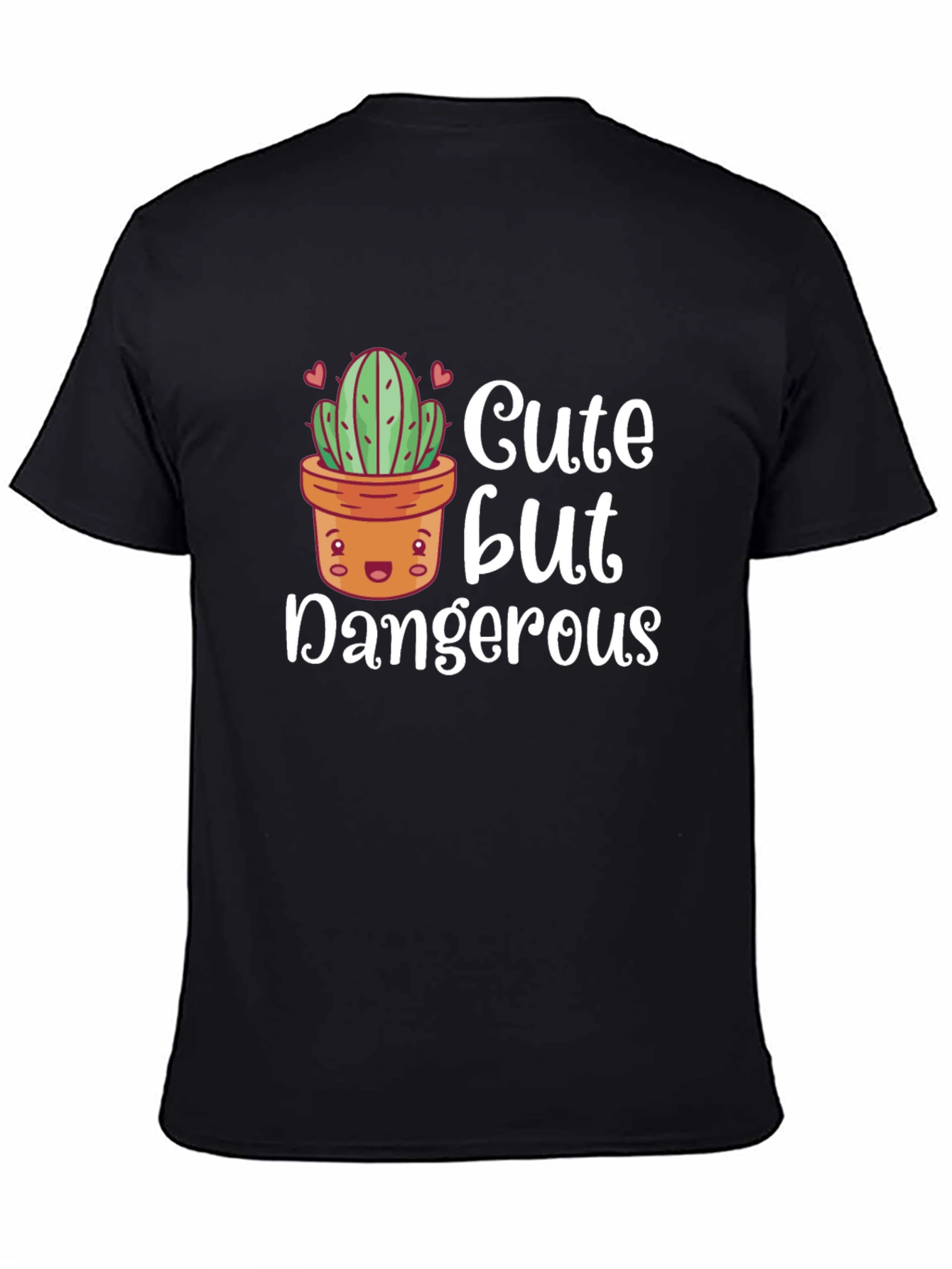Cute But Dangerous Cactus Graphic T-Shirt