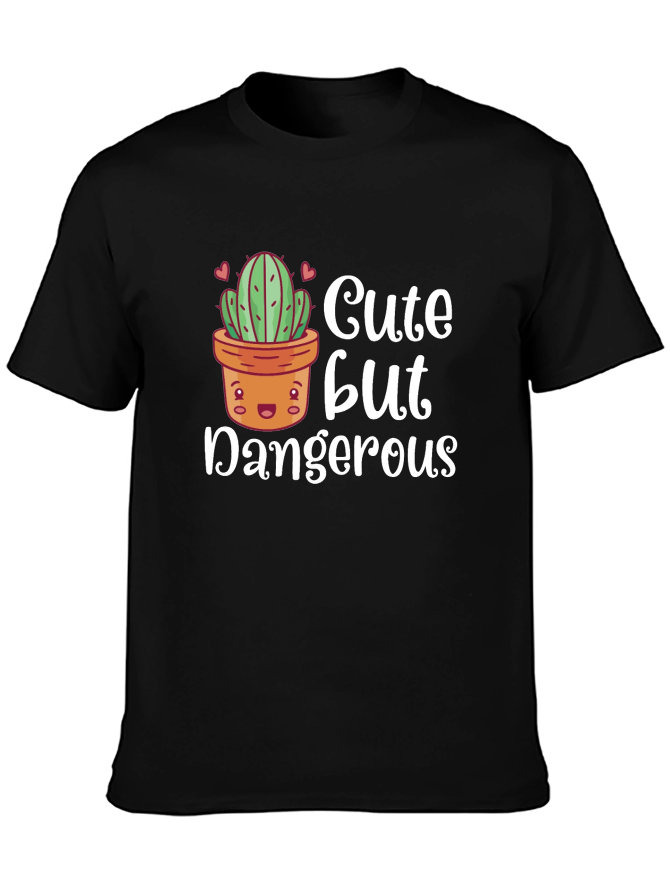 Cute But Dangerous Cactus Graphic T-Shirt