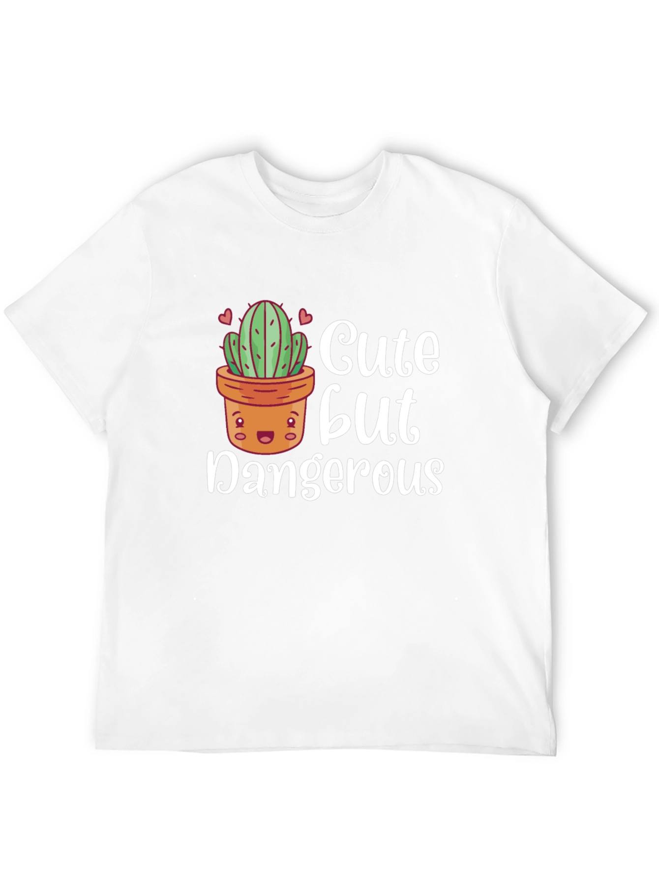 Cute But Dangerous Cactus Graphic T-Shirt
