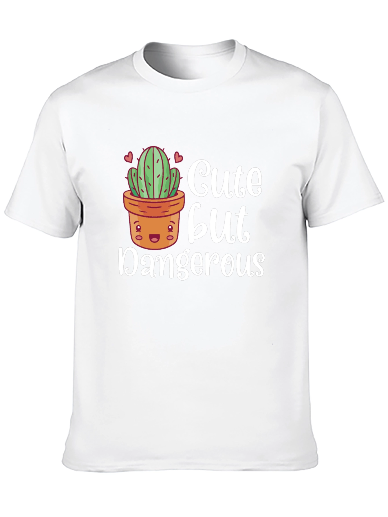 Cute But Dangerous Cactus Graphic T-Shirt