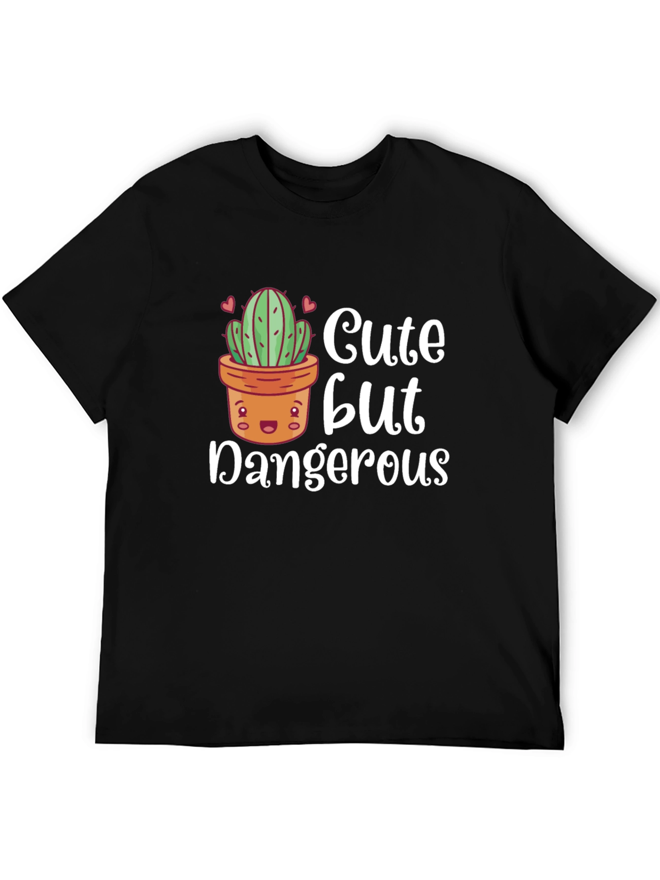 Cute But Dangerous Cactus Graphic T-Shirt