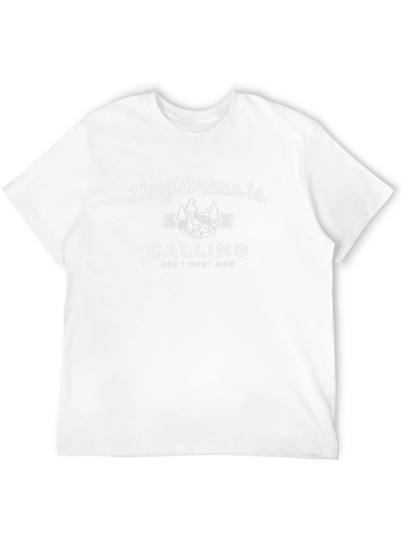 They Grass is Calling - Funny Lawn Care T-Shirt